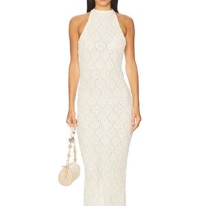 Members Midi Dress in Ivory